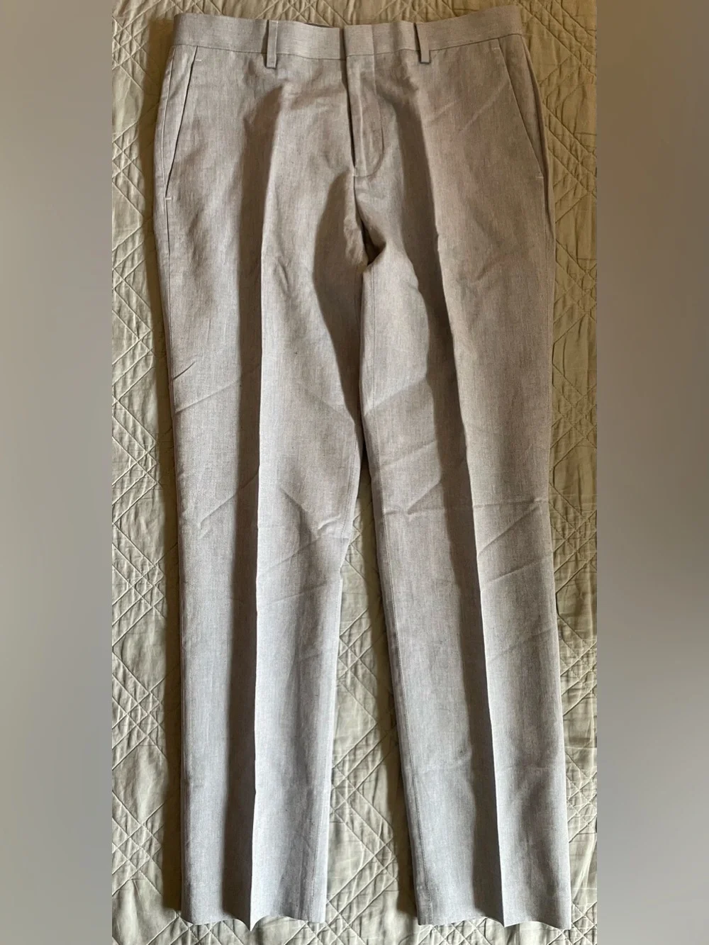 J. CREW Ludlow Slim-fit suit pant in Baird McNutt Irish cotton-linen Size 31